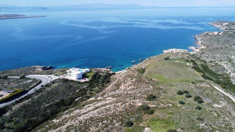 Chorafakia MIT BESICHTIGUNGSVIDEO! Kreta, Chorafakia Chania: Grosses Grundstück direkt am Meer mit unvergleichlichem Meerblick zu kaufen